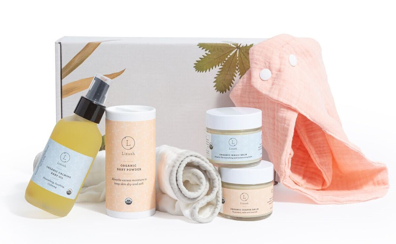 All Natural Baby Gift Set, Baby Shower Gift Box, Unisex New Baby Gift, Natural Baby Care Products, Newborn Essentials, USDA Organic
